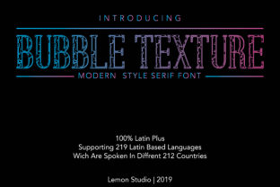Bubble Texture Font