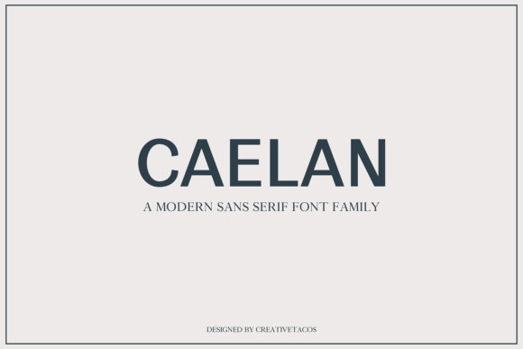 Calean Family: A Modern Font for Creative Projects