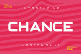 Chance: A Modern Font for Editorial Design