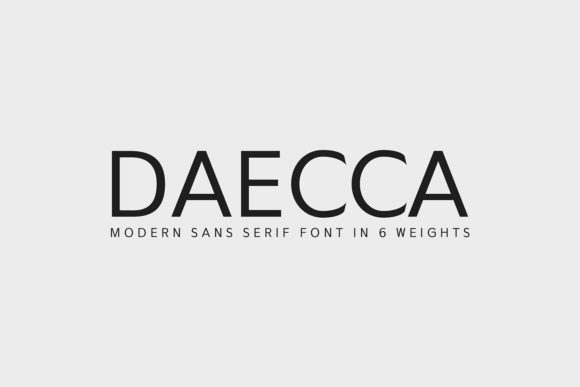 Daecca Family: A Modern Typeface