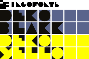 Dékó: A Geometrical Display Typeface for Editorial Charm