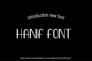Hanif: A Modern Serif Font for Thoughtful Editorial Design