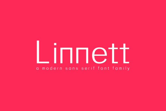 Linnett Family: A Modern Font for Editorial Design