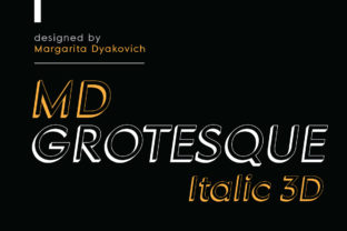 MD Grotesque Italic 3D: A Modern Sans Serif Font That Elevates Your Brand