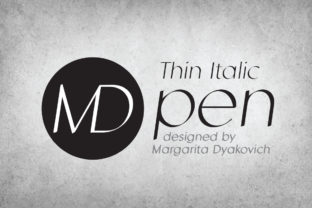 MD Pen Thin Italic Font Review