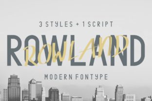 Rowland Family: A Modern Font for Editorial Design